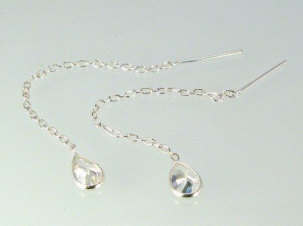 Silver earrings A2200266CZ