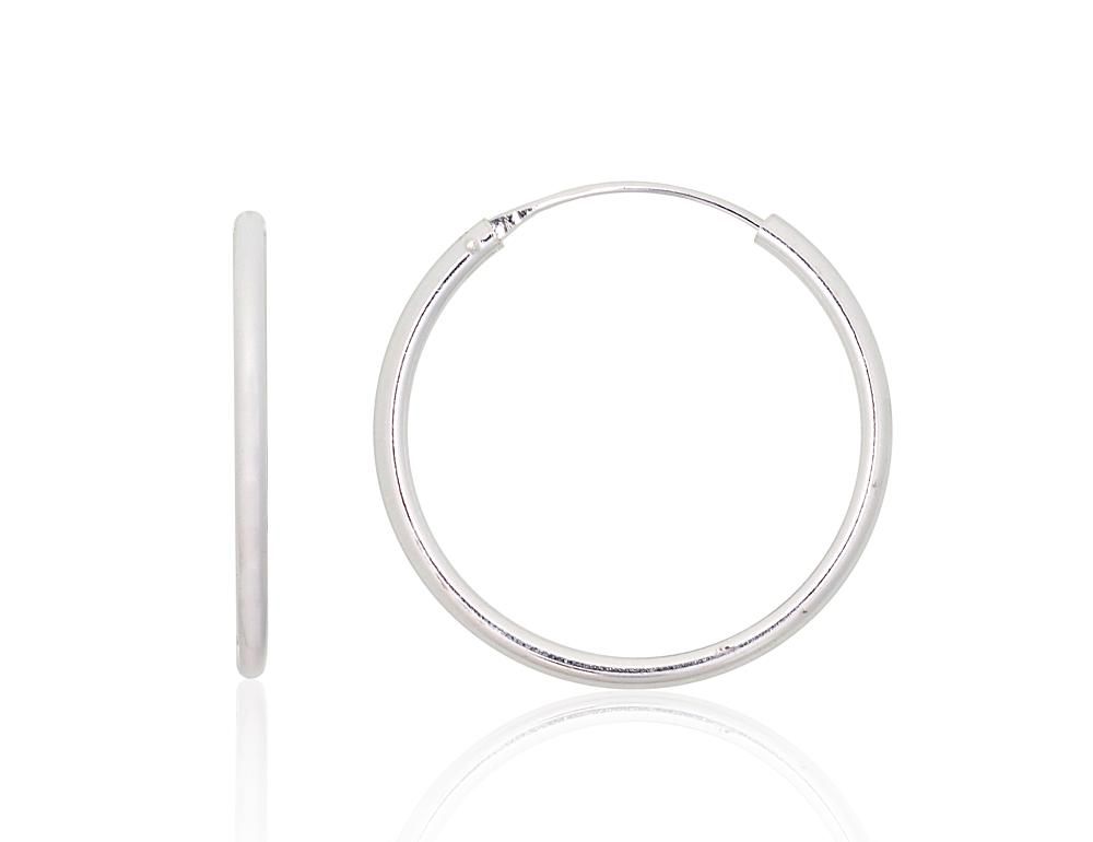 Silver Earrings Rinkutės - Round Earrings A2203917