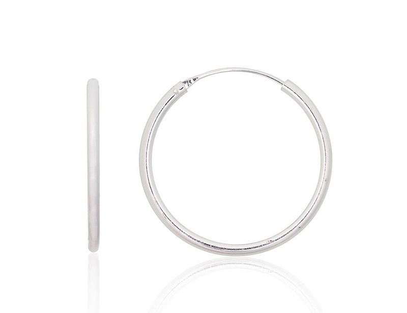 Silver Earrings Rinkutės - Round Earrings A2203917