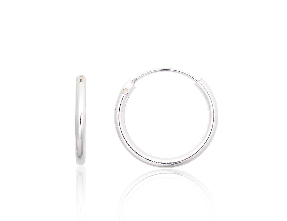 Silver Earrings Rinkutės - Round Earrings A2203876