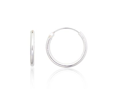 Silver Earrings Rinkutės - Round Earrings A2203876