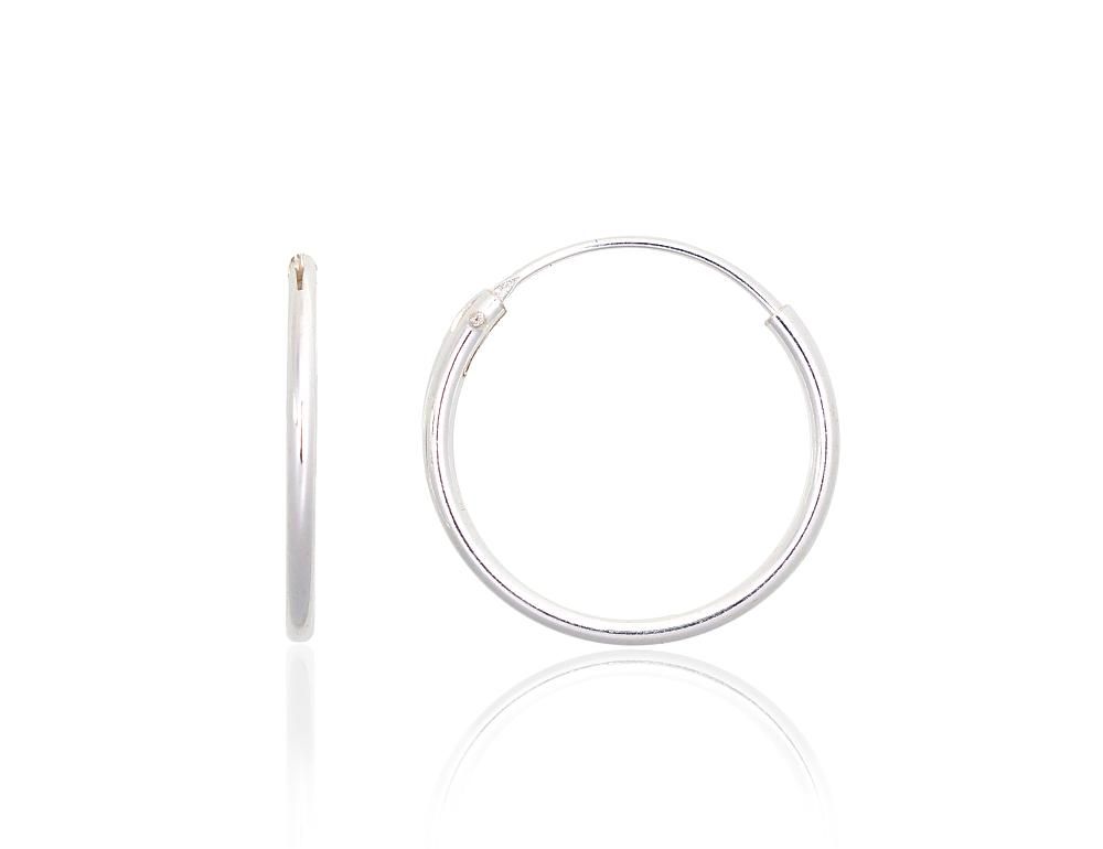 Silver Earrings Rinkutės - Round Earrings A2203878