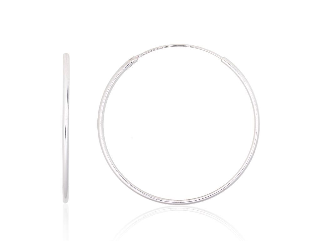 Silver Earrings Rinkutės - Round Earrings A2203884