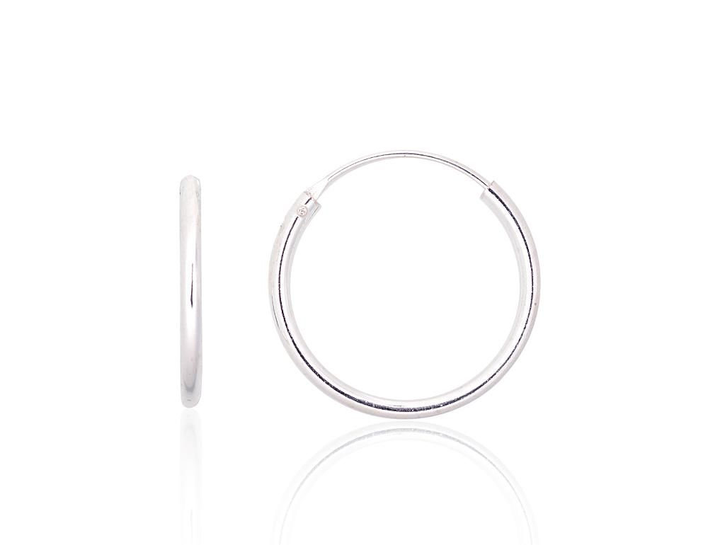 Silver Earrings Rinkutės - Round Earrings A2203896