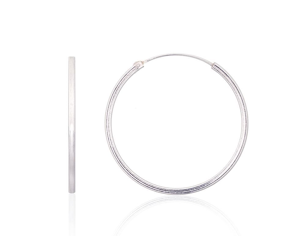 Silver Earrings Rinkutės - Round Earrings A2203968