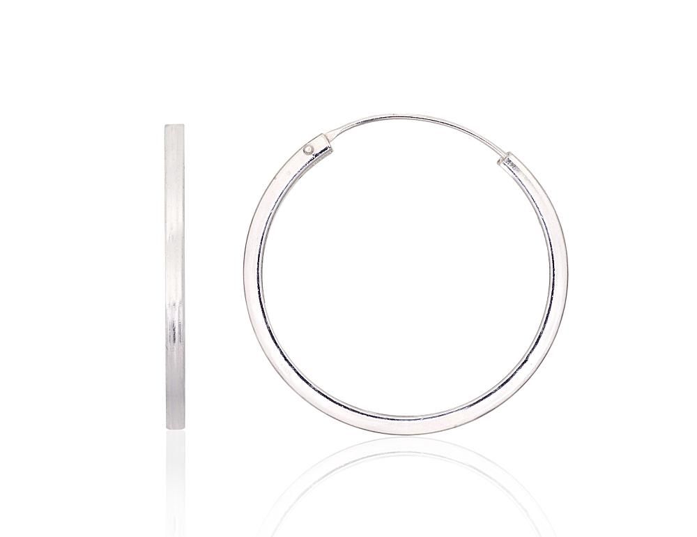 Silver Earrings Rinkutės - Round Earrings A2203985