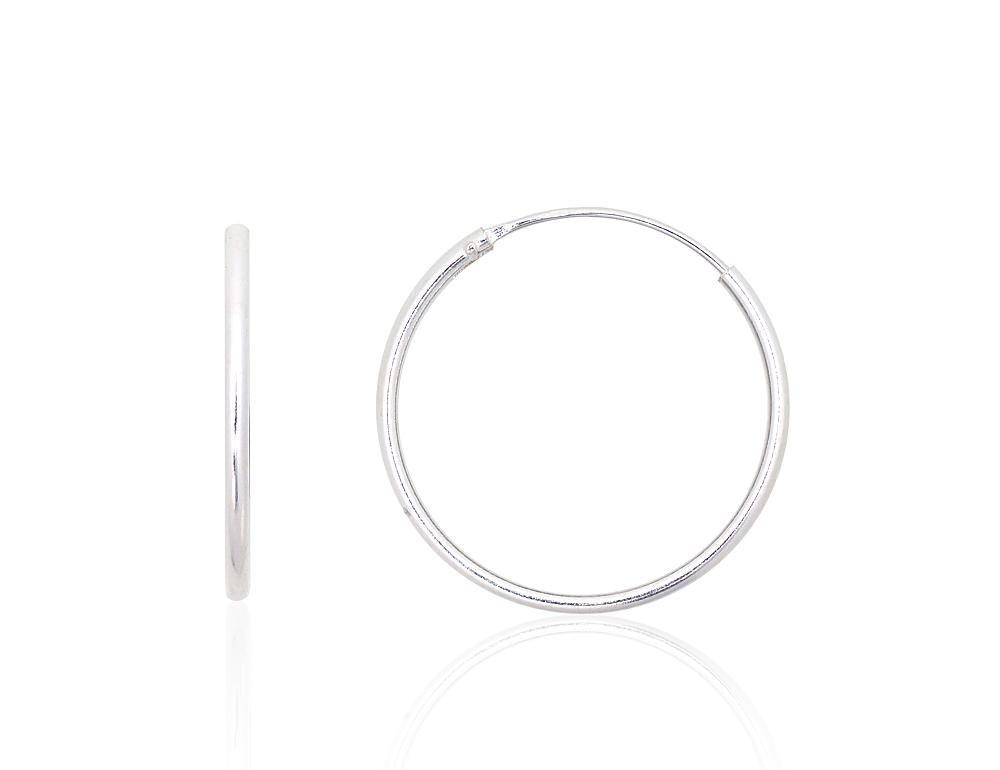 Silver Earrings Rinkutės - Round Earrings A2203881