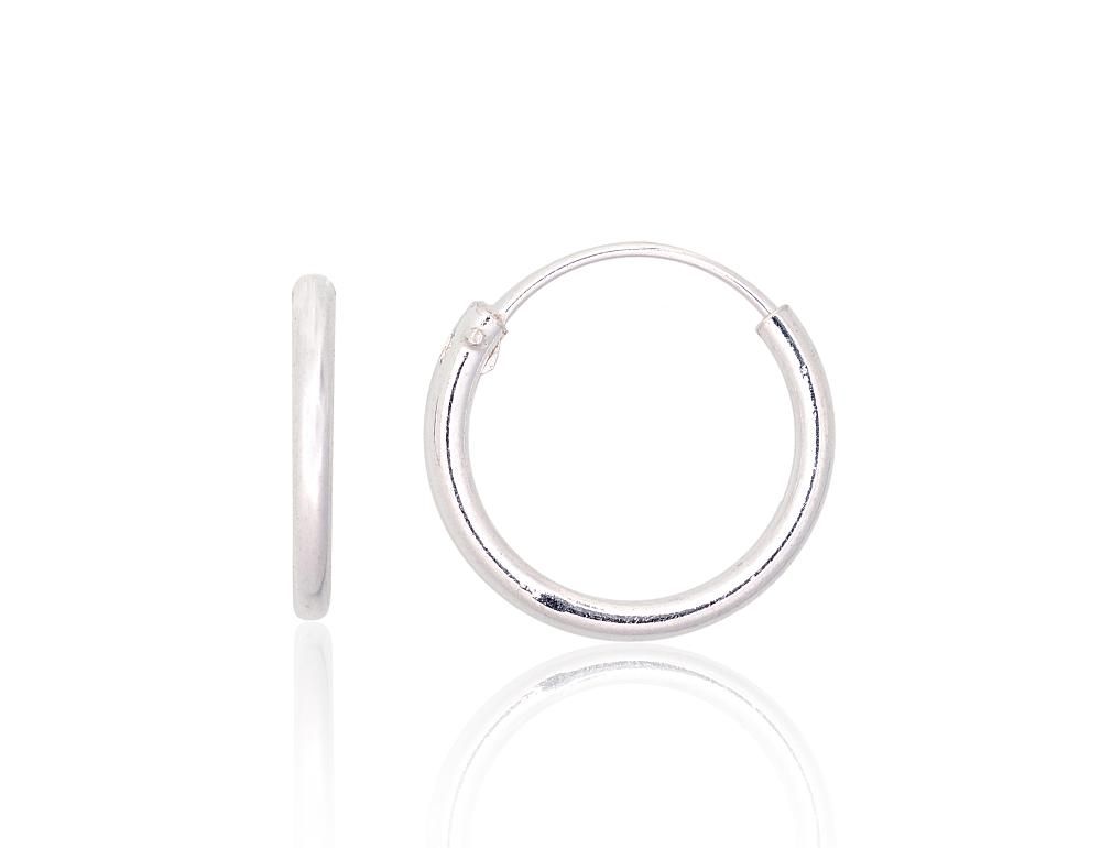 Silver Earrings Rinkutės - Round Earrings A2203894