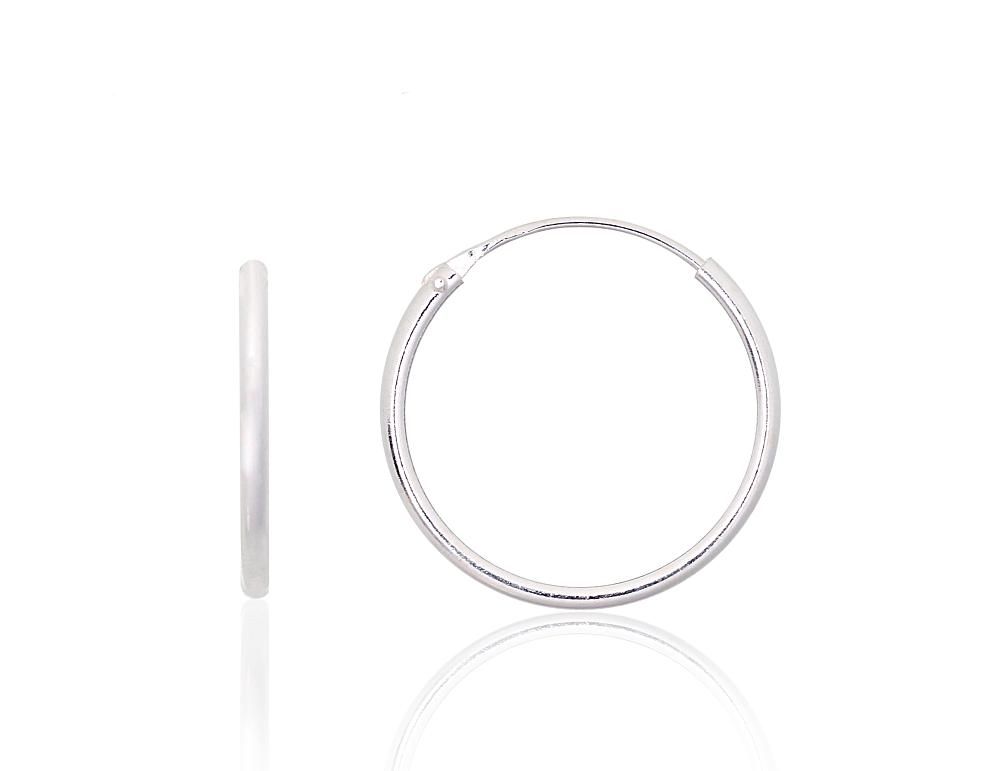 Silver Earrings Rinkutės - Round Earrings A2203897