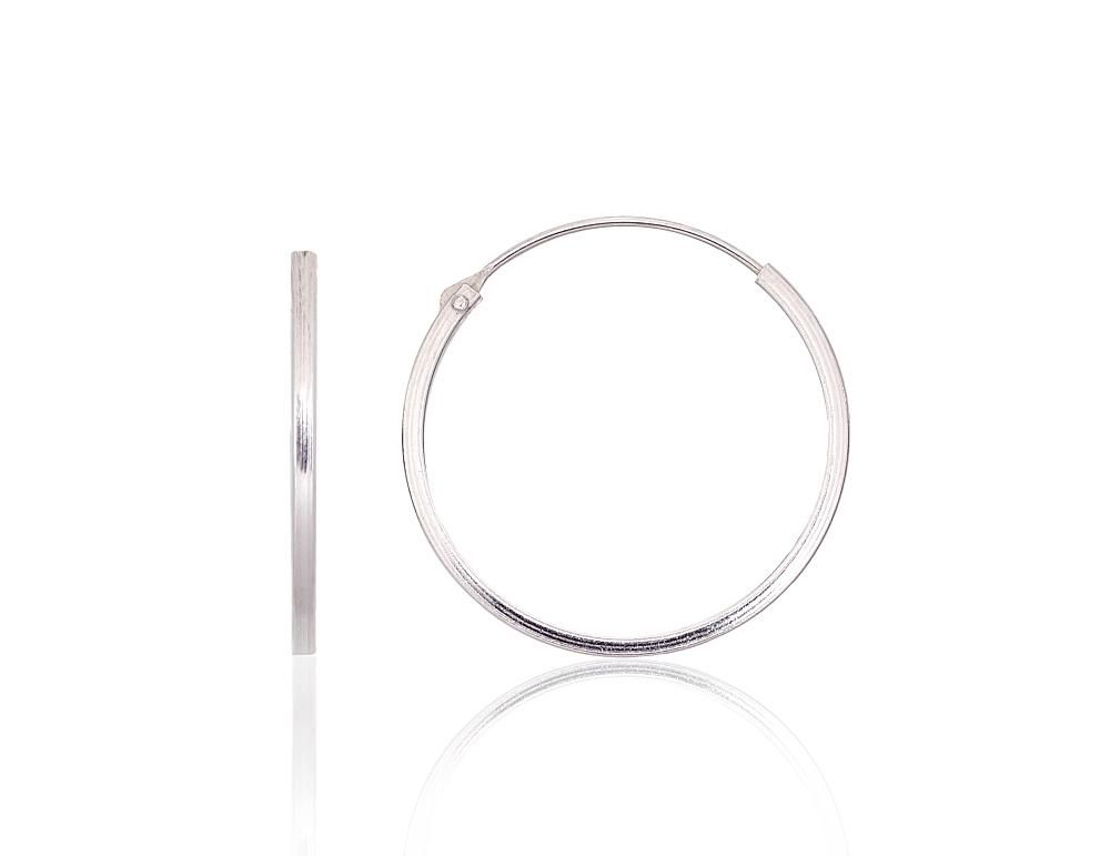 Silver Earrings Rinkutės - Round Earrings A2203948