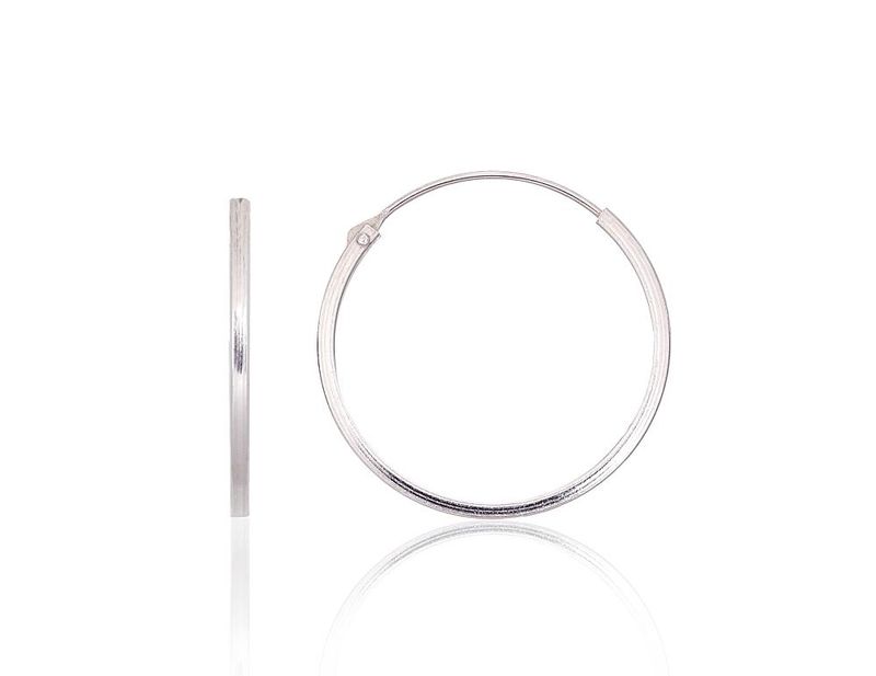 Silver Earrings Rinkutės - Round Earrings A2203948