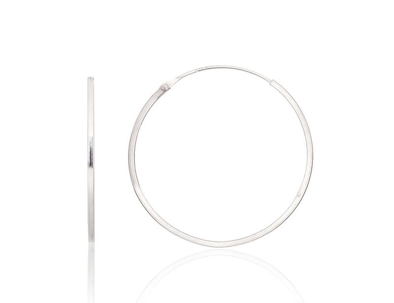 Silver Earrings Rinkutės - Round Earrings A2203951