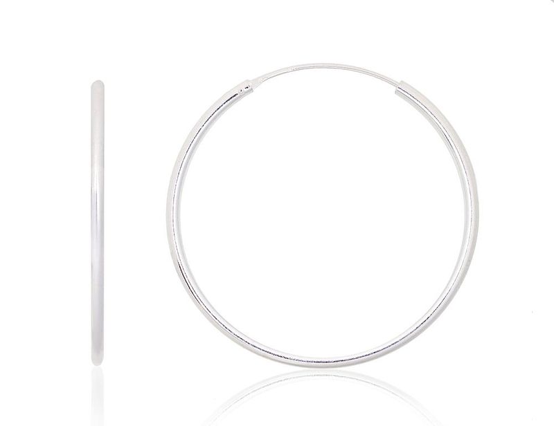 Silver Earrings Rinkutės - Round Earrings A2203920