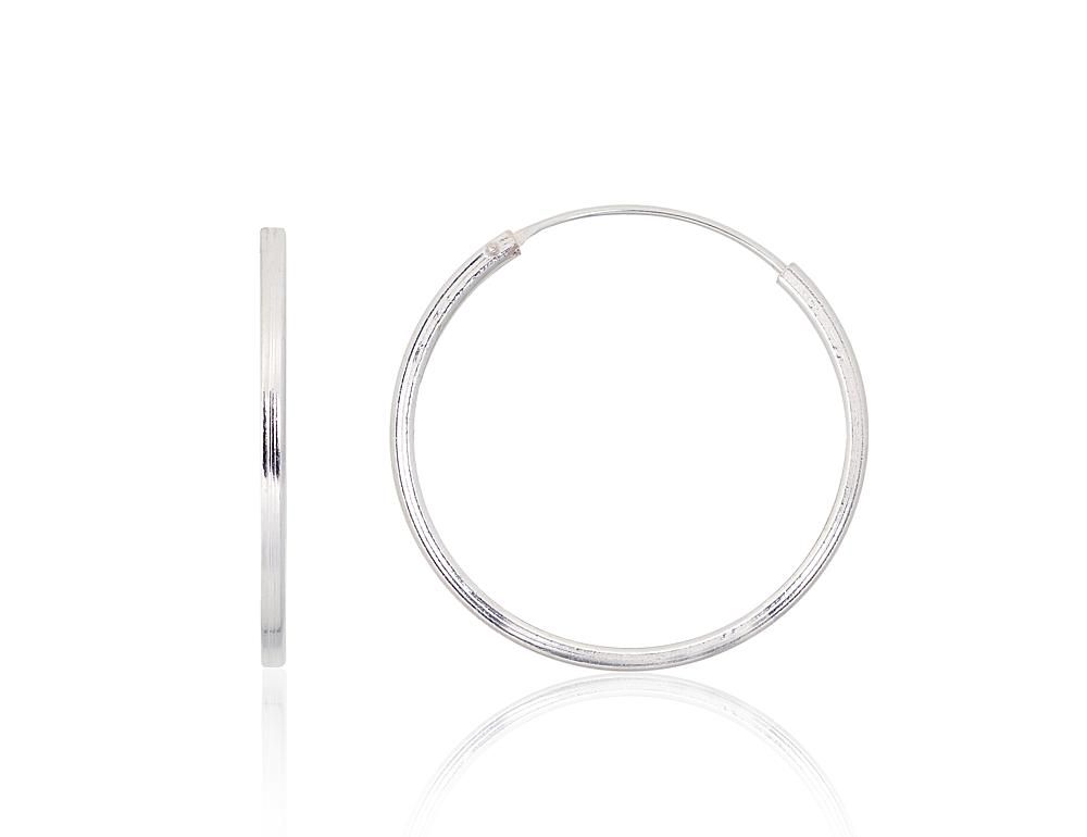 Silver Earrings Rinkutės - Round Earrings A2203967