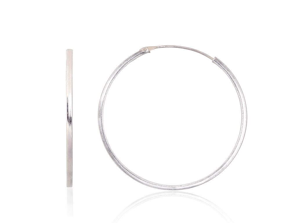 Silver Earrings Rinkutės - Round Earrings A2203969