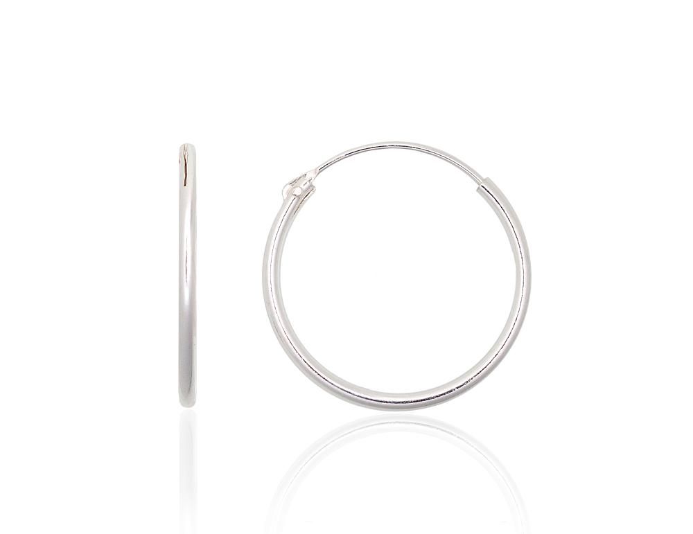 Silver Earrings Rinkutės - Round Earrings A2203862