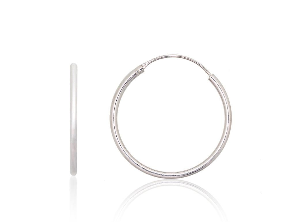 Silver Earrings Rinkutės - Round Earrings A2203882