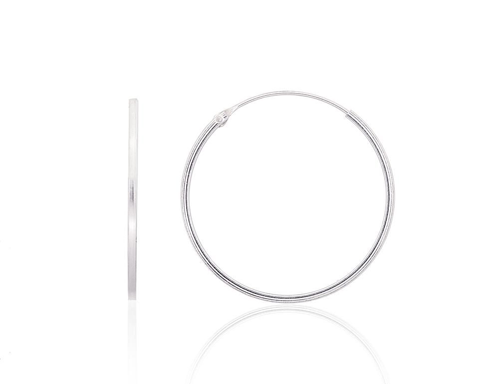 Silver Earrings Rinkutės - Round Earrings A2203950