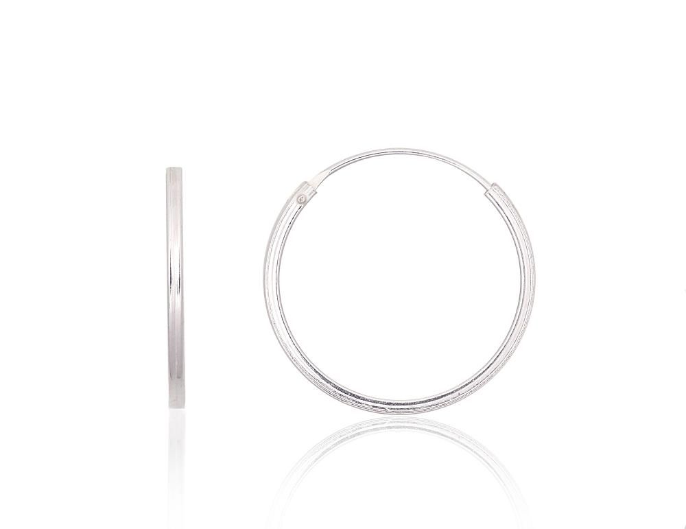 Silver Earrings Rinkutės - Round Earrings A2203947