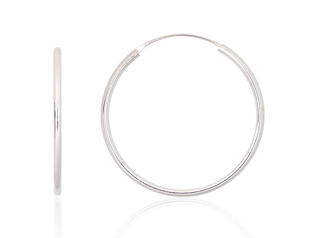 Silver Earrings Rinkutės - Round Earrings A2203919