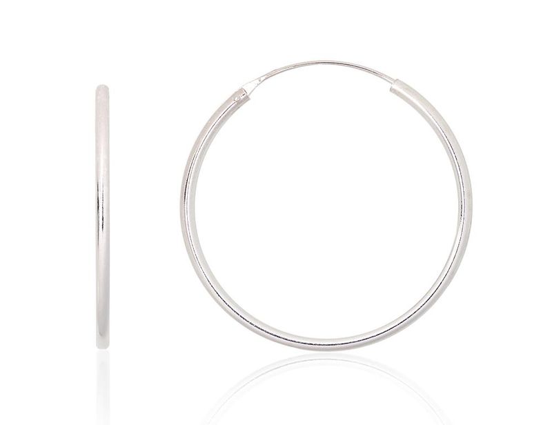 Silver Earrings Rinkutės - Round Earrings A2203919