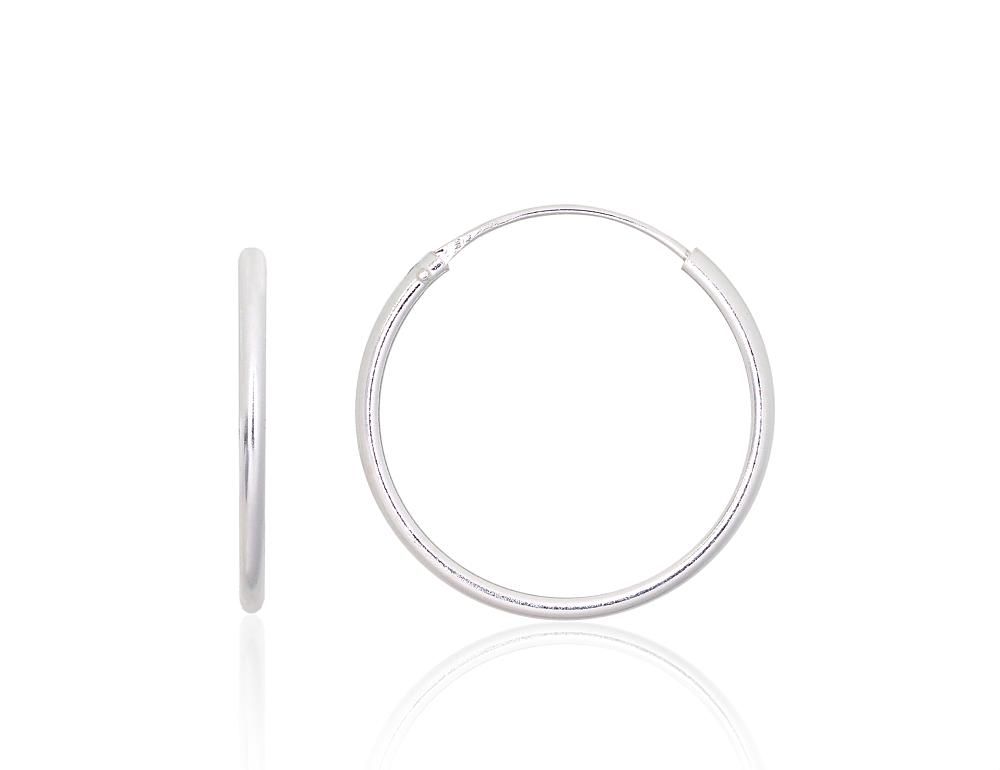 Silver Earrings Rinkutės - Round Earrings A2203898