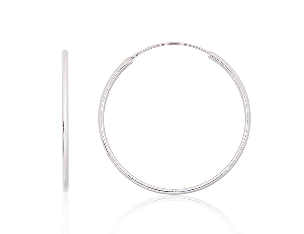 Silver Earrings Rinkutės - Round Earrings A2203901