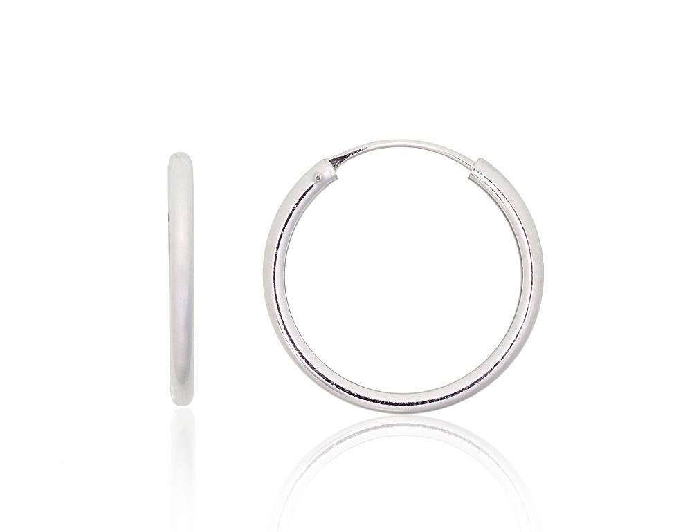 Silver Earrings Rinkutės - Round Earrings A2203914