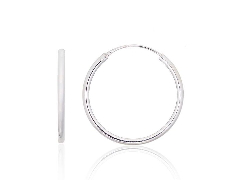 Silver Earrings Rinkutės - Round Earrings A2203916