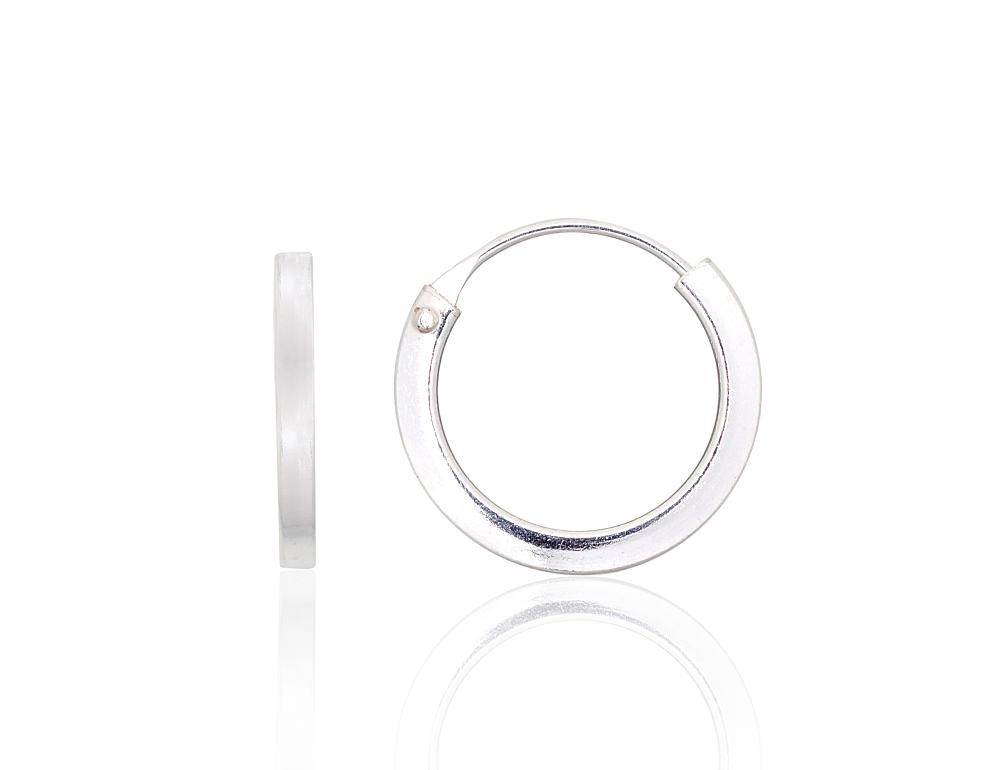 Silver Earrings Rinkutės - Round Earrings A2203979