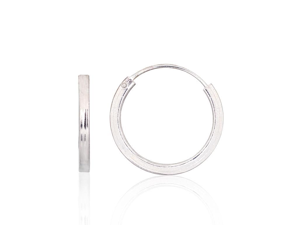 Silver Earrings Rinkutės - Round Earrings A2203981