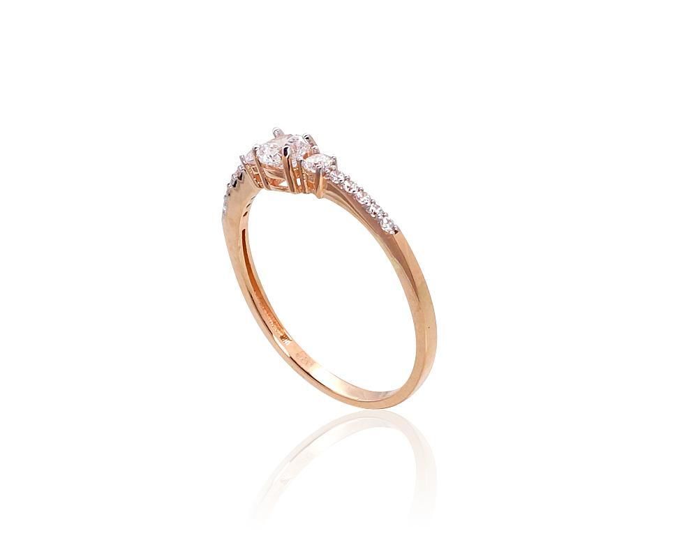 Gold Ring A1101132AuRPRhWCZ