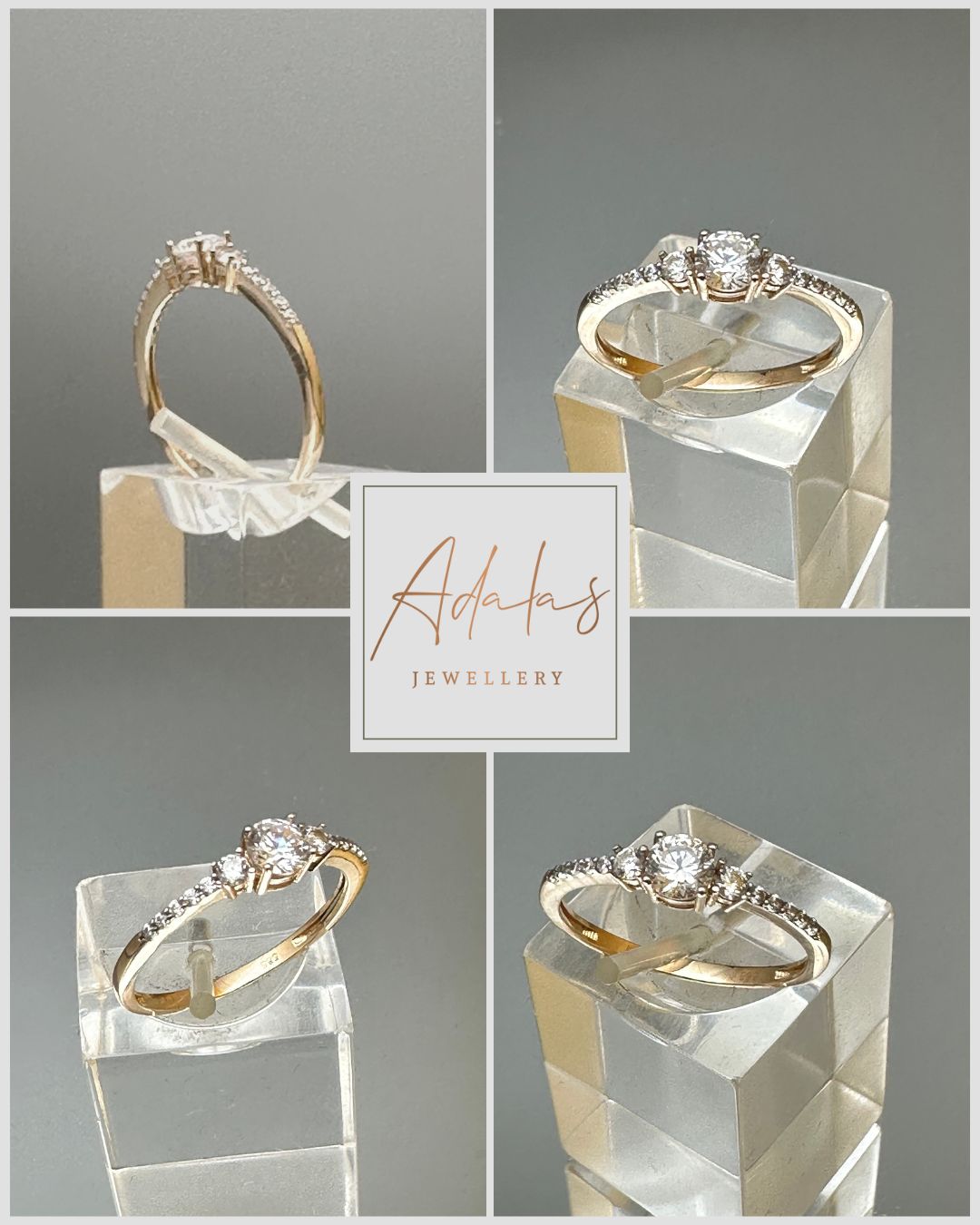 Gold Ring A1101132AuRPRhWCZ