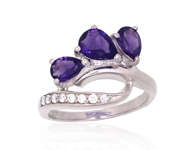 Special Silver Ring A2101890PRhGrCZAM