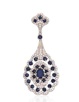 Luxury Silver Pendant A2301965PRhGrCZSA