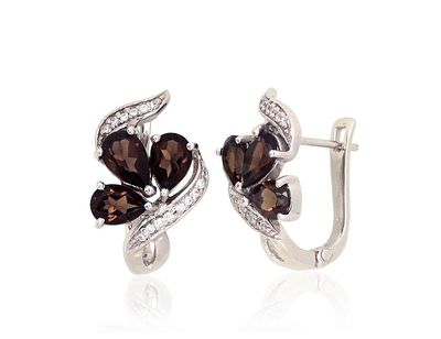 Stylish Silver Earrings A2204053PRhGrCZKZSM