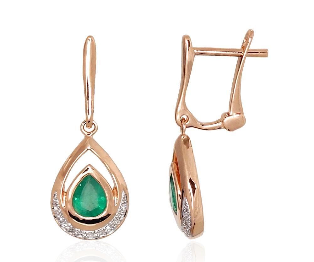 Gold earrings with Lever backs A1200977AuRPRhWDIEM