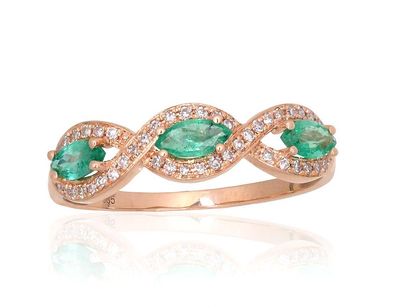 With Gemstone Gold Ring A1101174AuRDIEM