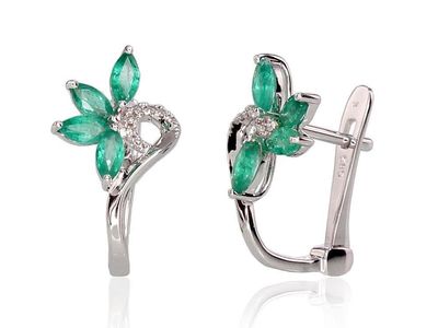 Goldene Ohrringe mit englischem Verschluss A1200717AuWDIEM