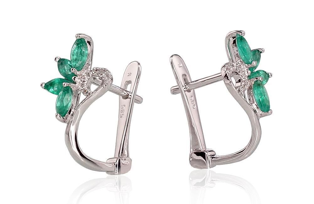 Gold earrings with Lever backs A1200717AuWDIEM