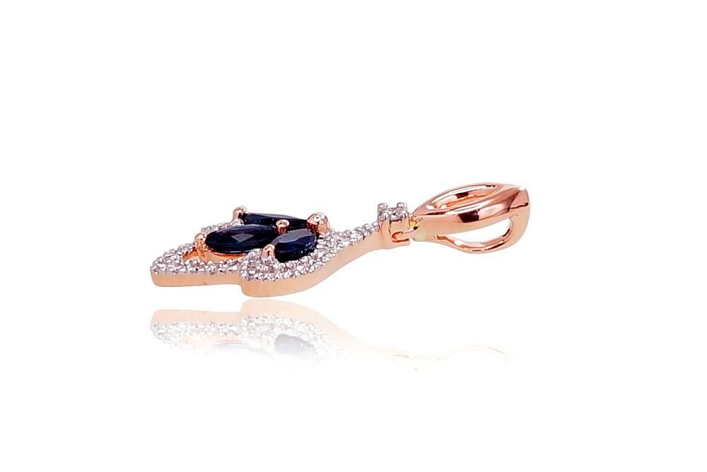 Gold Pendant with Gemstone A1300414AuRPRhWDISA