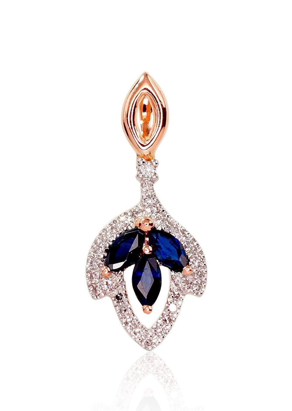 Gold Pendant with Gemstone A1300414AuRPRhWDISA