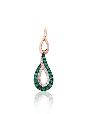 Goldanhänger mit Edelstein A1301022AuRPRhWPRhBkDIEM