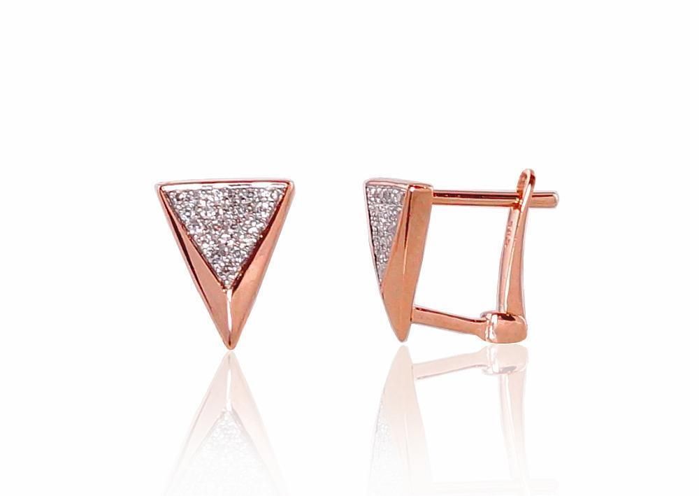 Gold earrings with Lever backs A1200793AuRPRhWDI