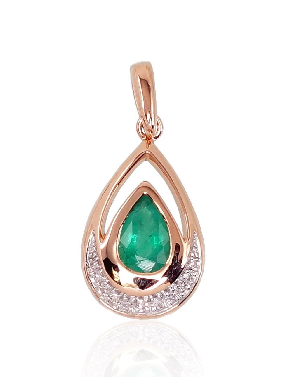 Gold Pendant with Gemstone A1300527AuRPRhWDIEM