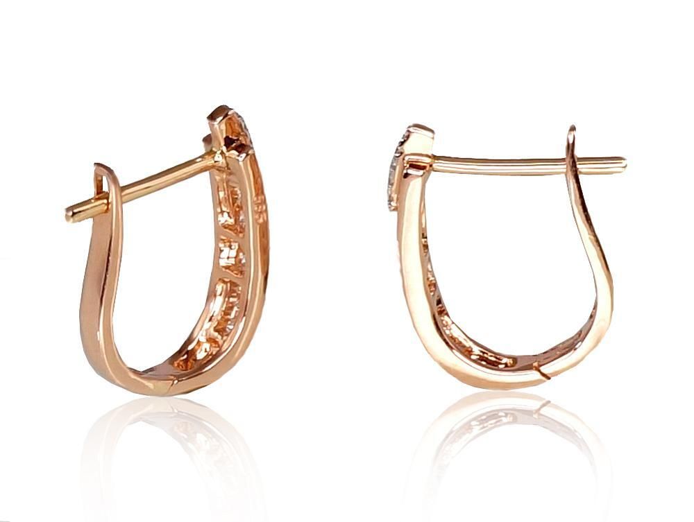 Gold earrings with Lever backs A1200386AuRPRhWDI