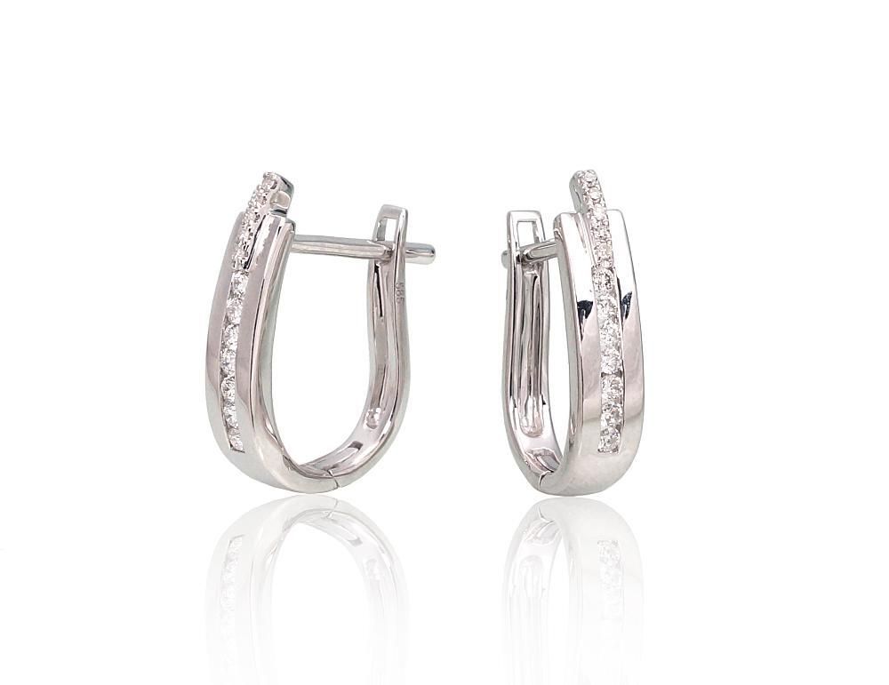 Gold earrings with Lever backs A1200386AuWDI