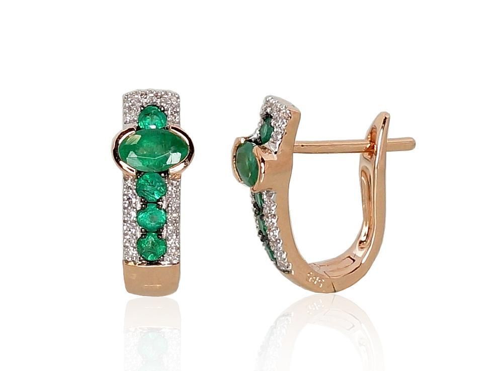 Gold earrings with Lever backs A1200971AuRPRhWPRhBkDIEM