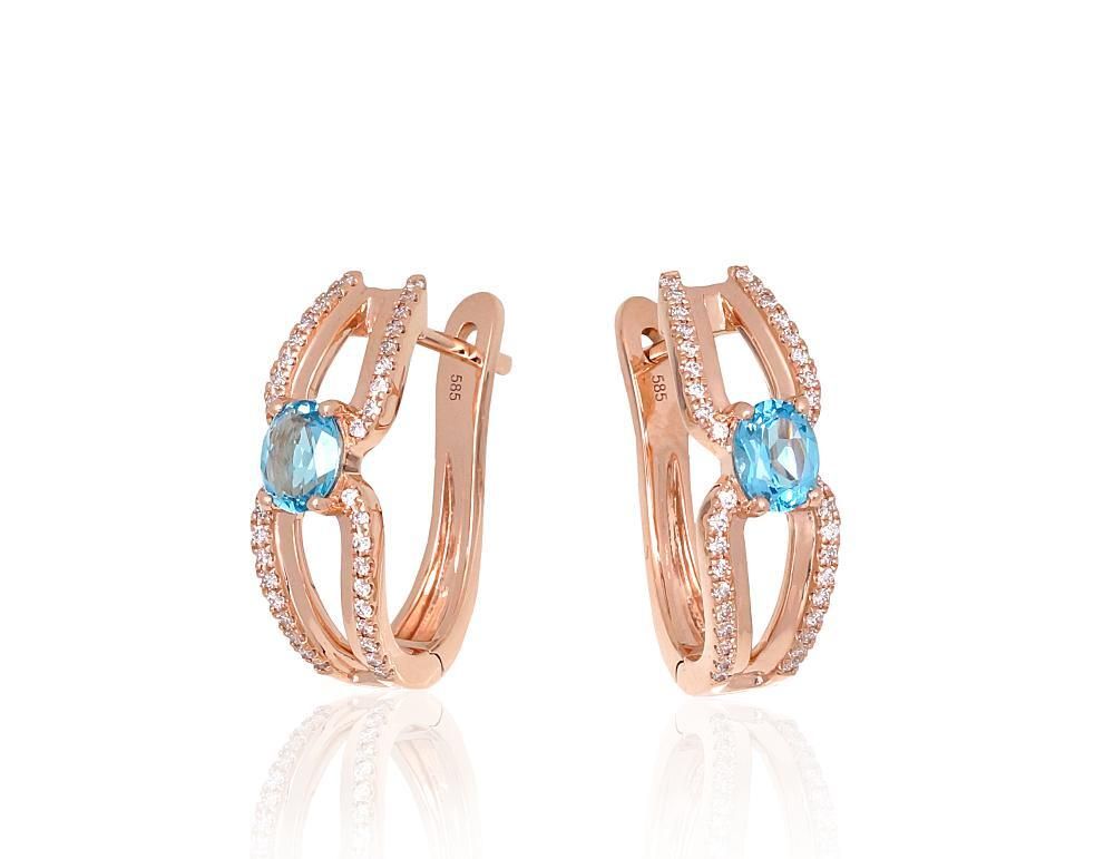 Gold earrings with Lever backs A1201670AuRDITZLB