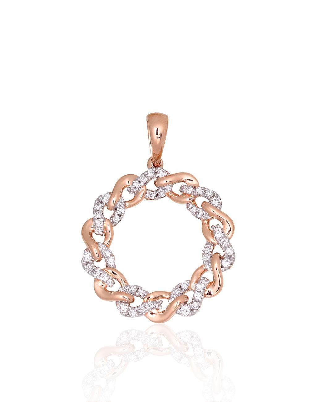 Gold Pendant with Gemstone A1301072AuRPRhWDI